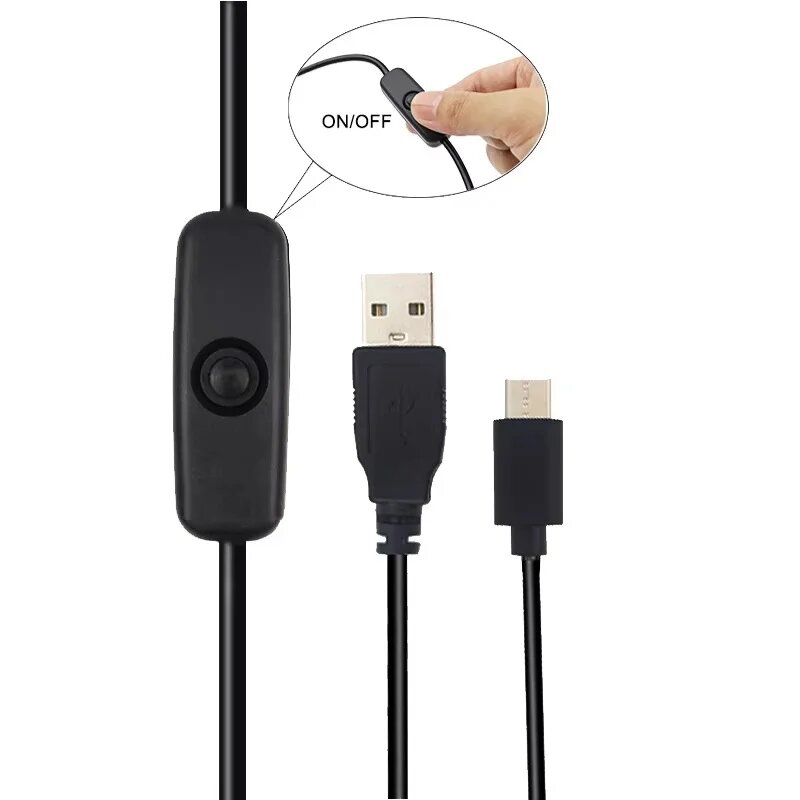 Кабель питания USB Type C для Raspberry Pi 4