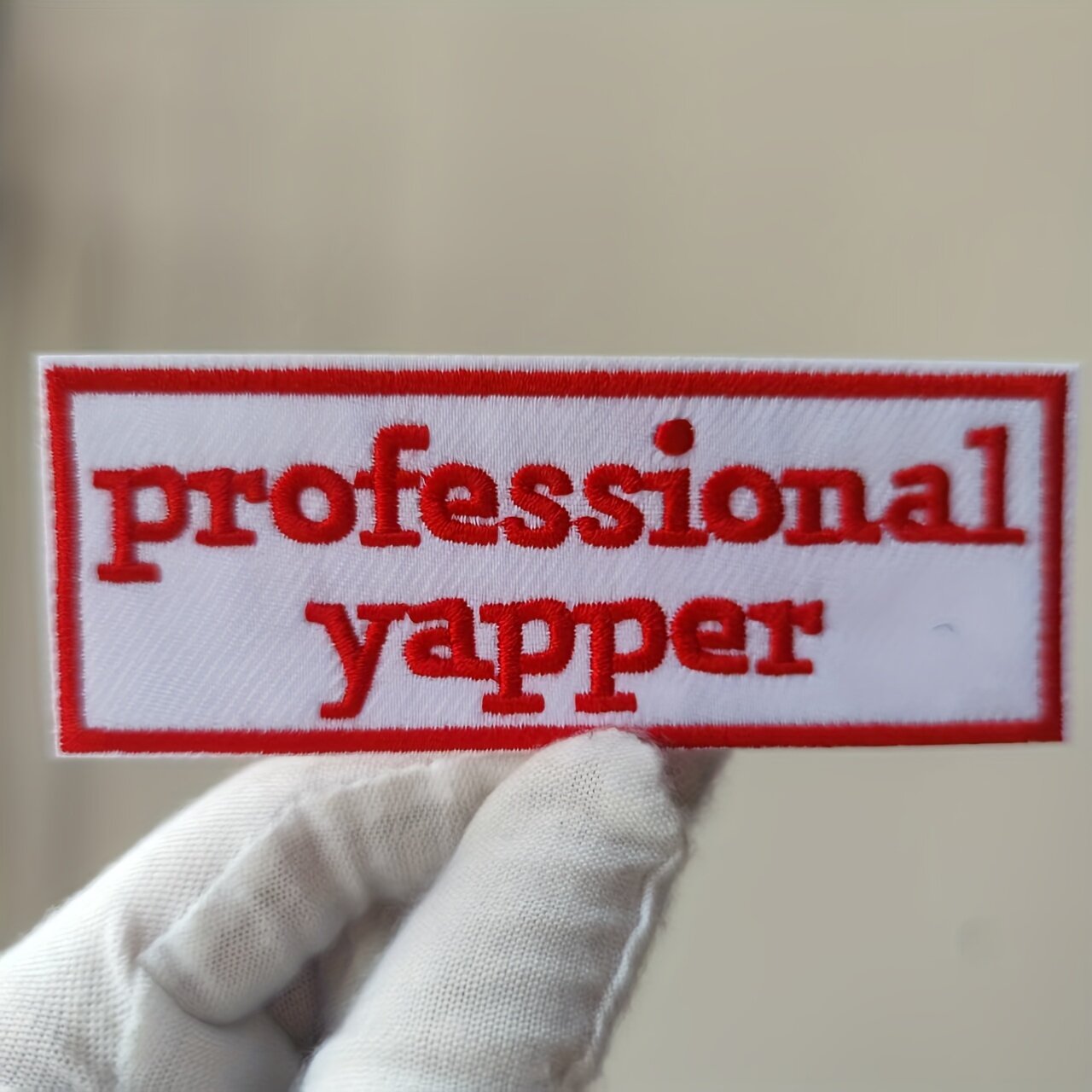 Вышитая нашивка-аппликация с надписью Professional Yapper и английским алфавитом, утюжильная и пришивная для одежды, курток, джинсов, сумок, обуви и головных уборов, разноцветная, 1 шт.