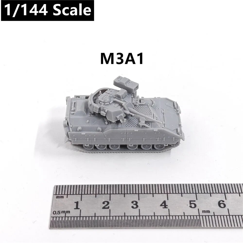 Миниатюрная модель танка в масштабе 1:144, напечатанная на 3D-принтере, из смолы, основные боевые танки армии США Второй мировой войны M4A1/M3/M26/M4A3/M1128