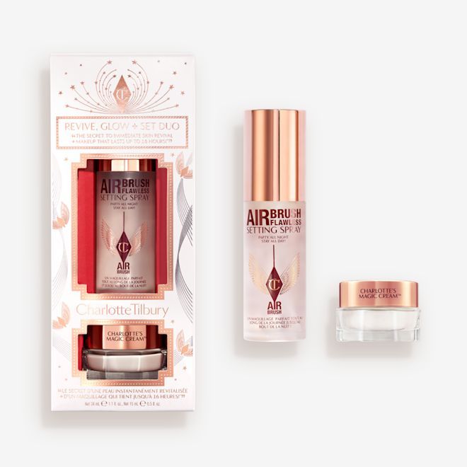 Charlotte Tilbury Подарочный набор REVIVE, GLOW + SET DUO Skincare Kit, 2 средства