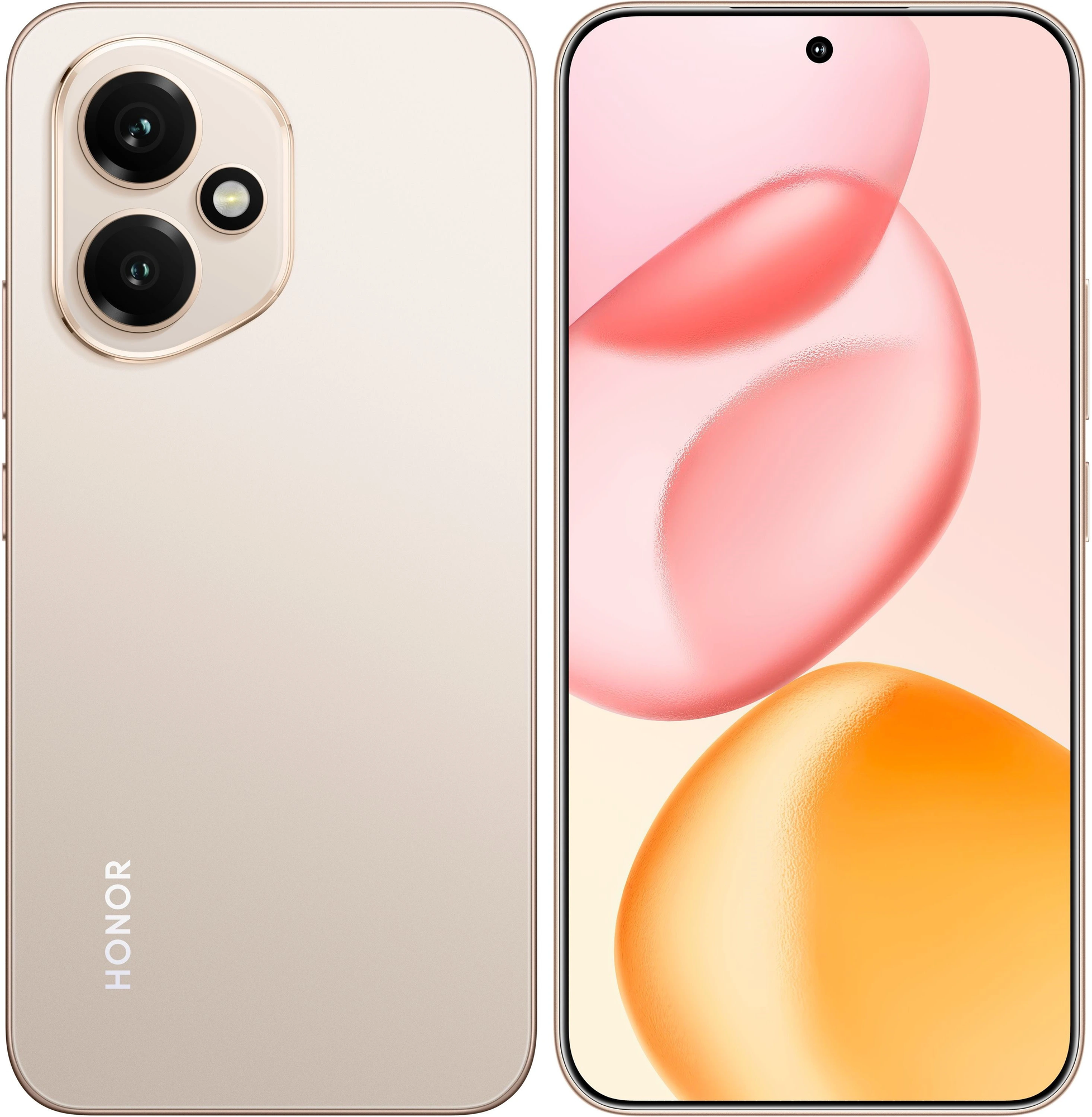 Смартфон HONOR 400 Smart 8/256 ГБ, Desert Gold (Золотой), без блока питания