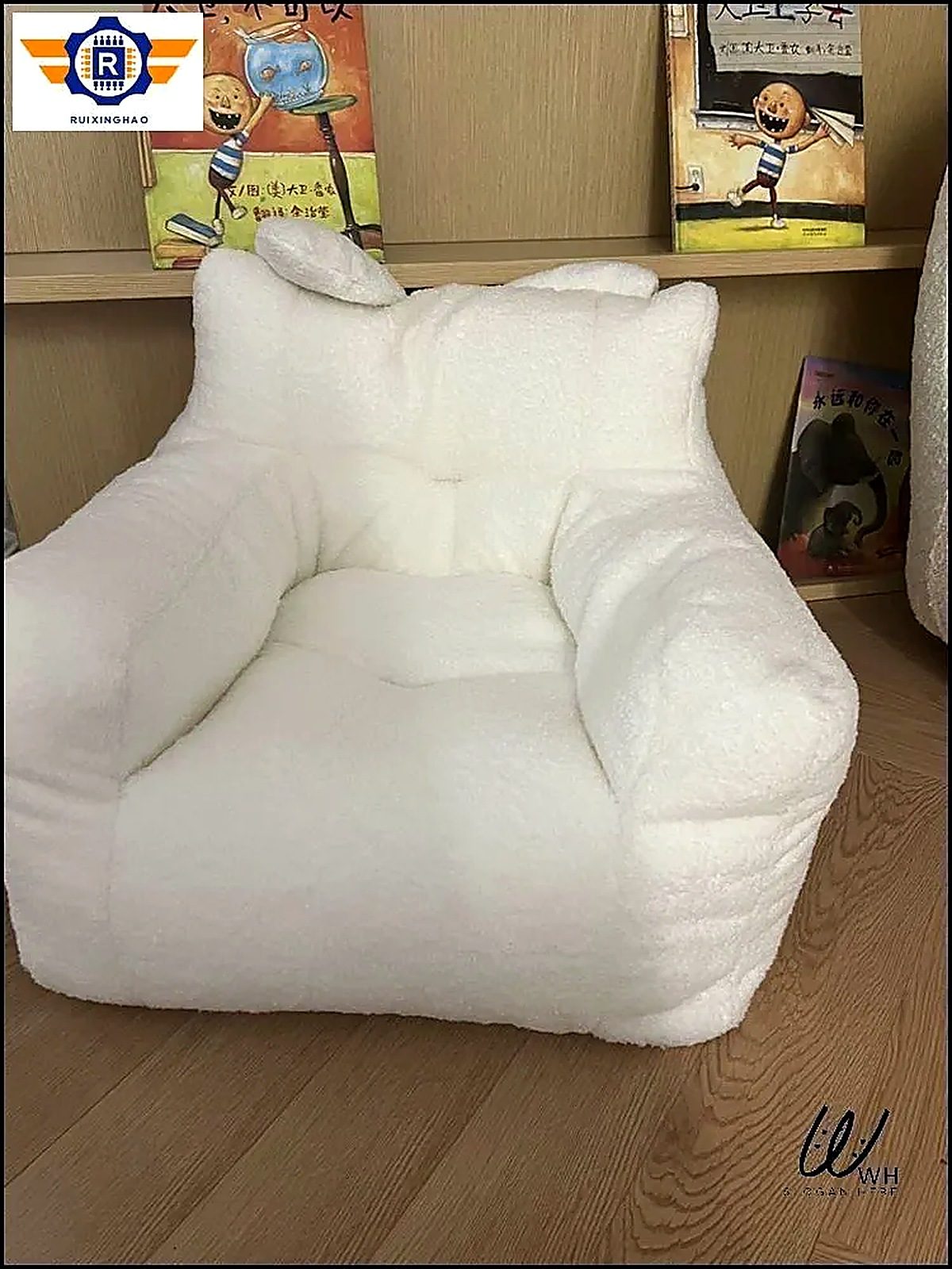 Кресло детское, 52х52х48см, ширина 52 см, высота 48 см, вельвет, 50x40x25 см