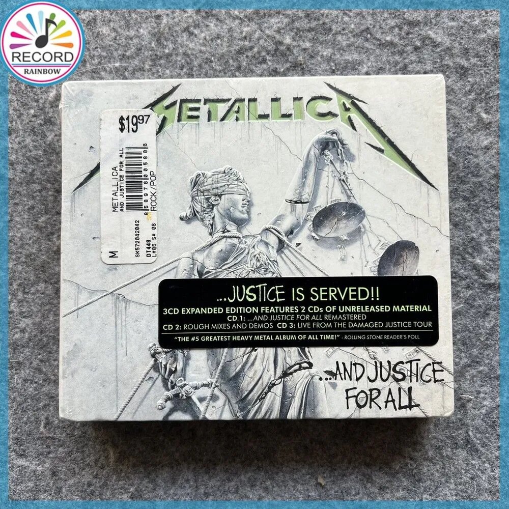 CD Metallica And Justice For All Original 3CD 1Z02957 запечатанный совершенно новый альбом