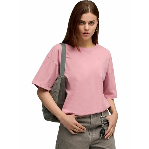 фото Футболка спортивная puma her oversized tee, размер l, розовый