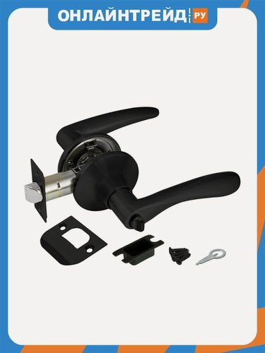 Изображение товара Ручка защелка Punto DK620 BL-BK (6020 BL-B ) (фик.) черный