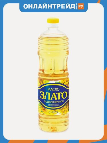 Изображение товара Масло подсолнечное Злато рафиированное 1 л