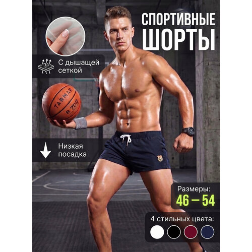 фото Шорты модники шорты спорт, размер m, темно-синий