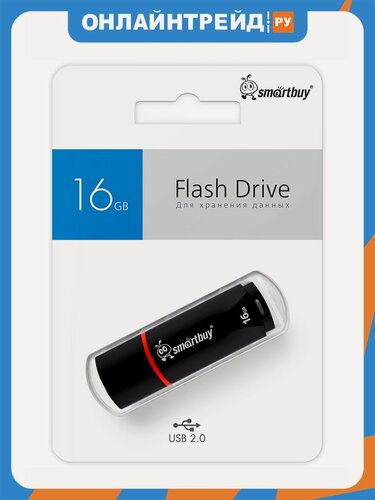 Изображение товара USB флешка Smartbuy 16Gb Crown black USB 2.0