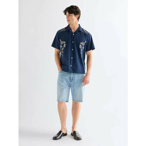 фото Шорты wrangler базовая коллекция, размер 30, синий