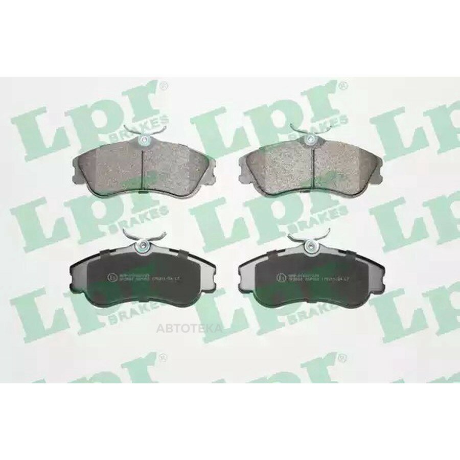 Колодки тормозные CITROEN BERLINGO/PEUGEOT PARTNER 96- передние без датч. LPR 05P950