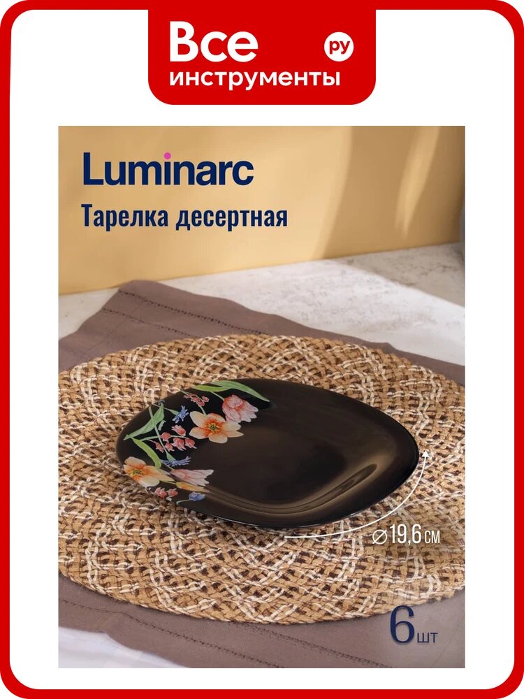 Набор столовый LUMINARC CARINA MINUET BLACK 44 предмета V2710