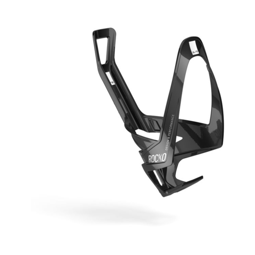 фото Флягодержатель elite rocko carbon черный белый