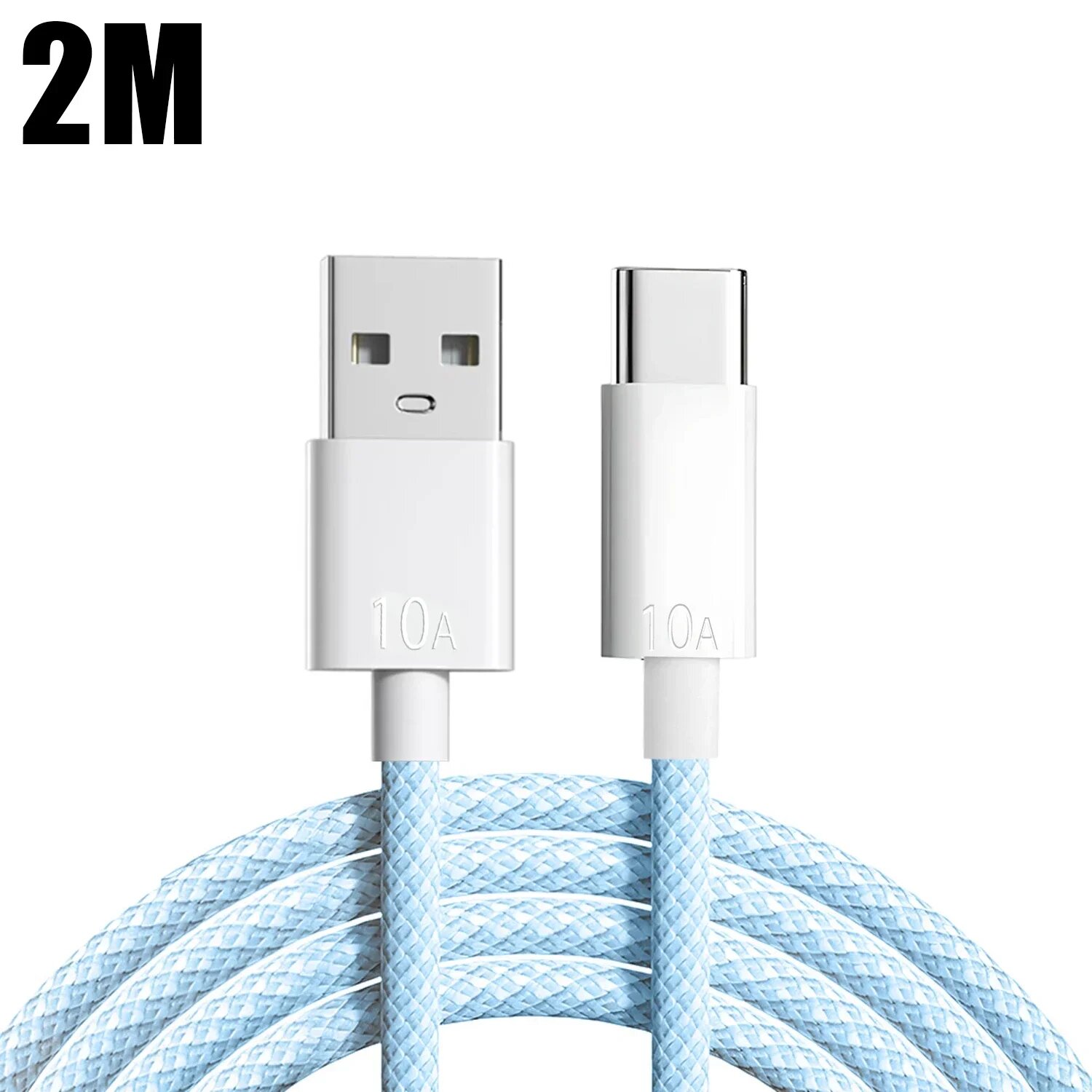 USB-C кабель 2M, 10A, для быстрой зарядки