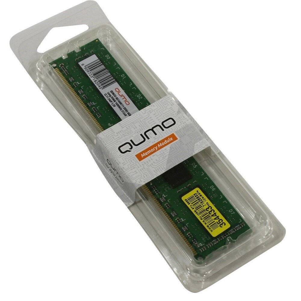 Оперативная память QUMO [QUM3U-8G1600C11] 8 ГБ DDR3