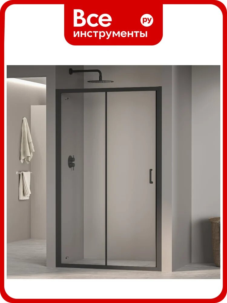 Душевая дверь RGW 100x195 PA-14 B чёрный, прозрачное, 6 мм (98-102) 41081410-14