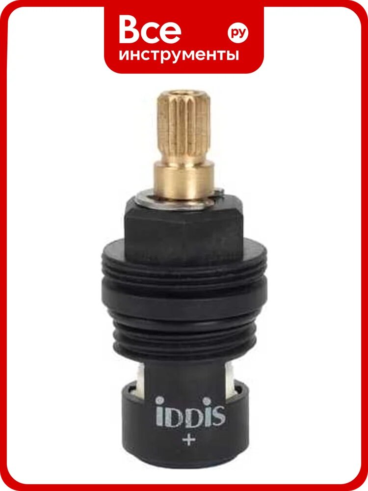 Кран-букса для смесителя IDDIS керамика, пластик, 90°, 20 зубцов, G1/2", h=53 мм 998PP531SM