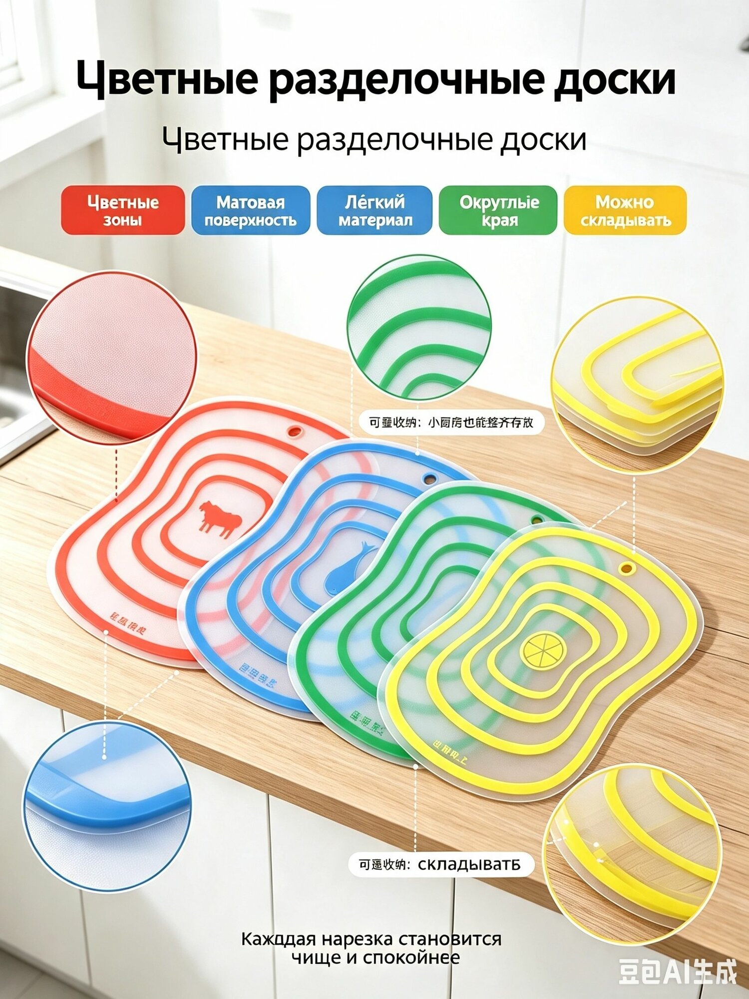 Сувенирная разделочная доска, 30 см х 23 см, 1 шт