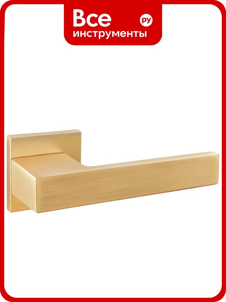 Ручка дверная Puerto Бискотти, серия SLIM, золото матовое сатинированное INAL 540-03 slim SSG