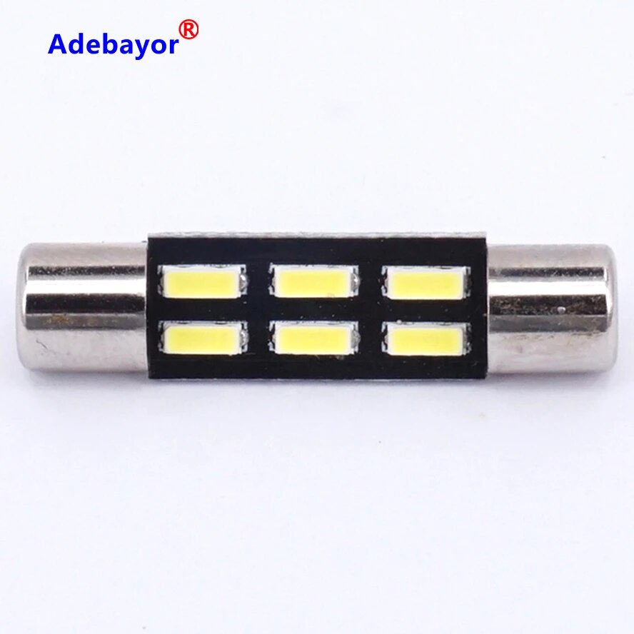 100 шт. Festoon C5w 28 мм 4014 6 SMD белые автомобильные лампы для чтения купольный солнцезащитный козырек косметическое зеркало светодиодные лампы 12 В
