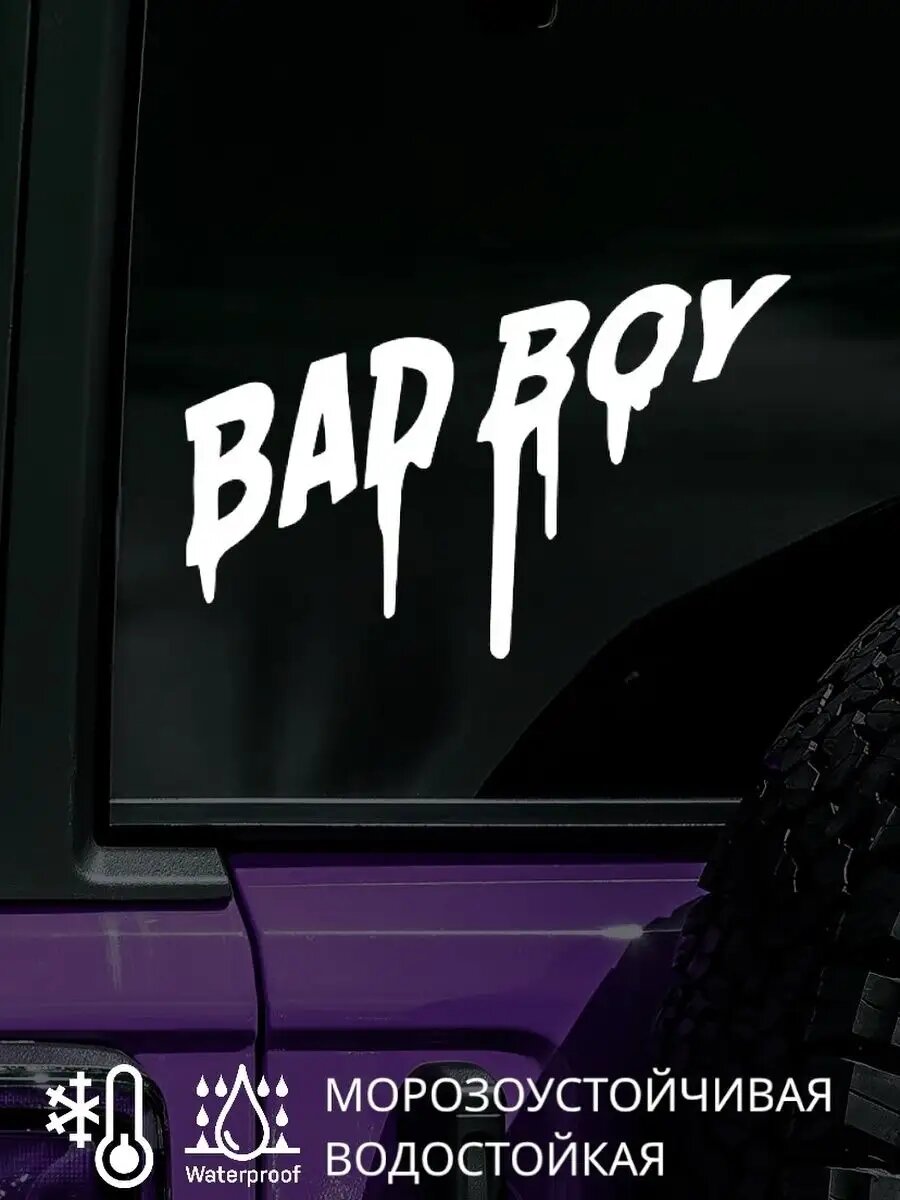 Наклейка на авто / стекло / капот ВAD BOY 20Х13 см