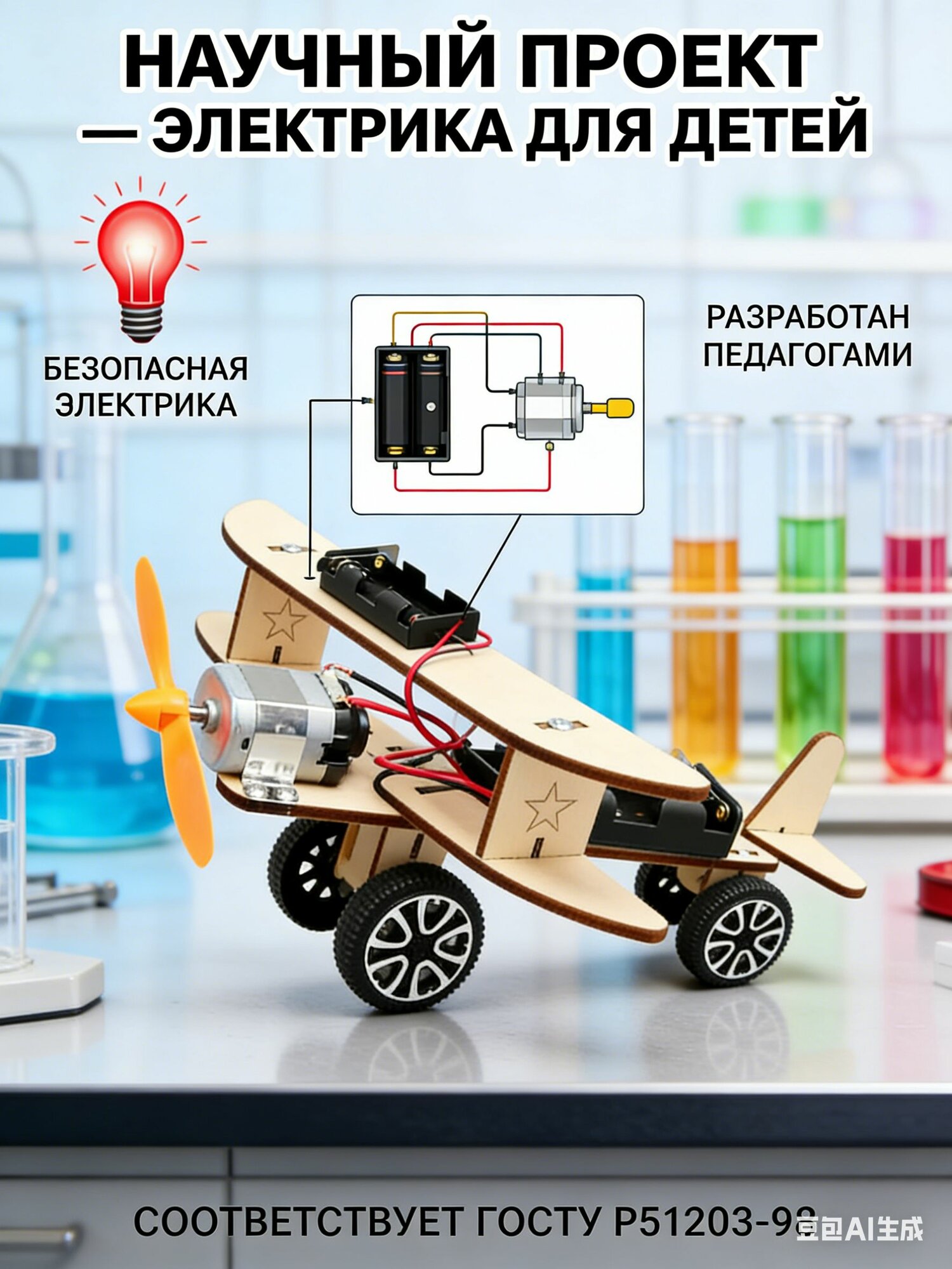 Набор конструктора для создания роботов