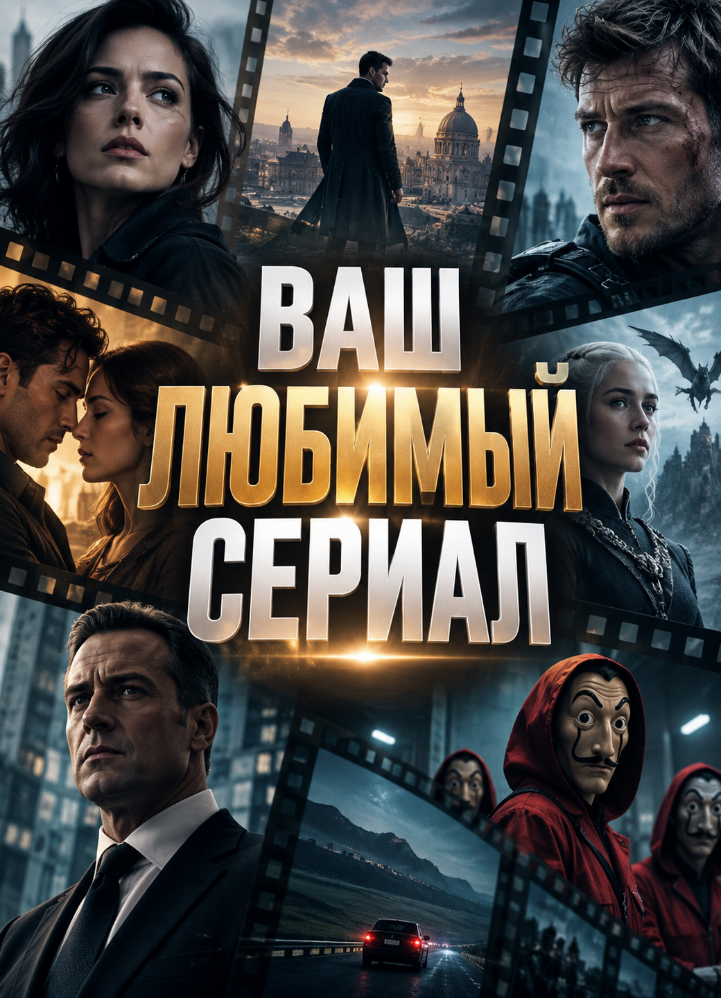 Фильмы и сериалы "Ваш любимый сериал" на флеш-носителе 256 Гб, по вашему индивидуальному заказу, металлический корпус
