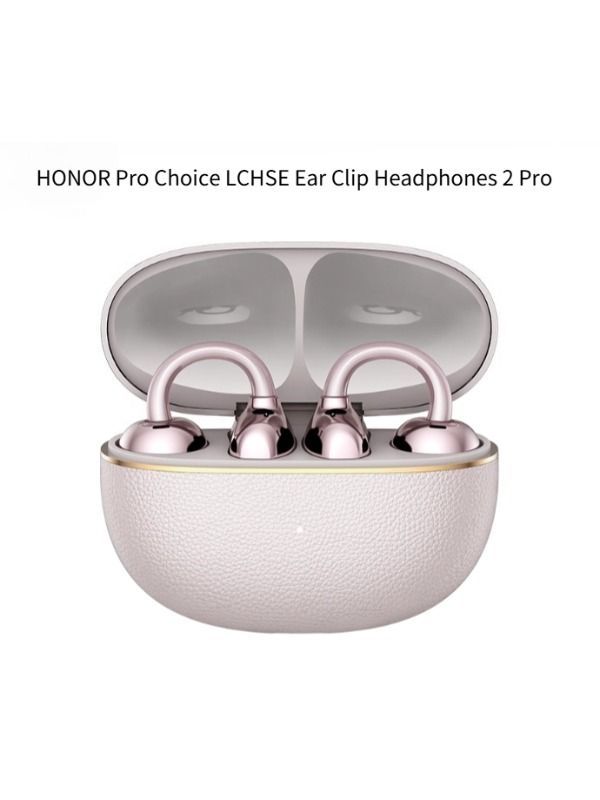Honor Наушники беспроводные с микрофоном, Bluetooth, USB Type-C, светло-розовый