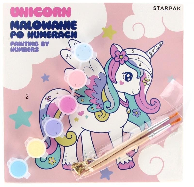 Набор для рисования, росписи Starpak Единорог, 20x20 см