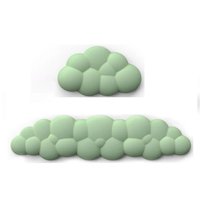 Подставка для запястья Pinzhishu, облачная форма, PU материал Long and short green