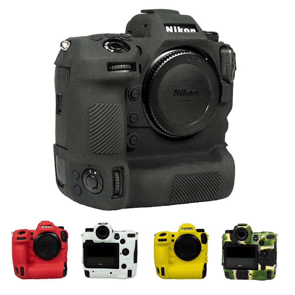Z9 Силиконовый чехол для камеры Nikon Z9, черный, красный, белый, желтый, зеленый