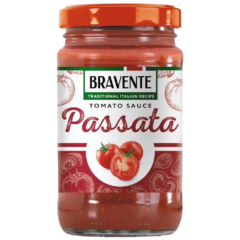 Соус BRAVENTE Tomato PASSATA томатный Пассата протертая мякоть помидоров 360г