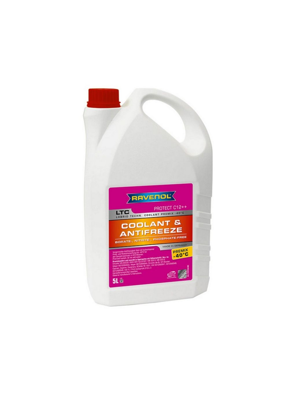 Антифриз Ravenol LTC Protect Premix G12++ фиолетовый -40 С 5 л