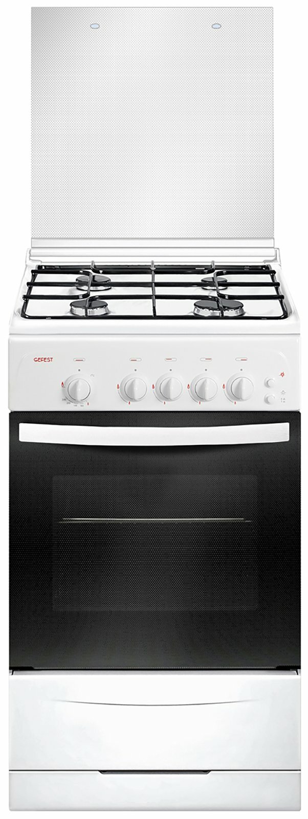 Газовая плита Gefest Брест 3200-06 K2 50 см, 42 л, 4 конфорки, белый