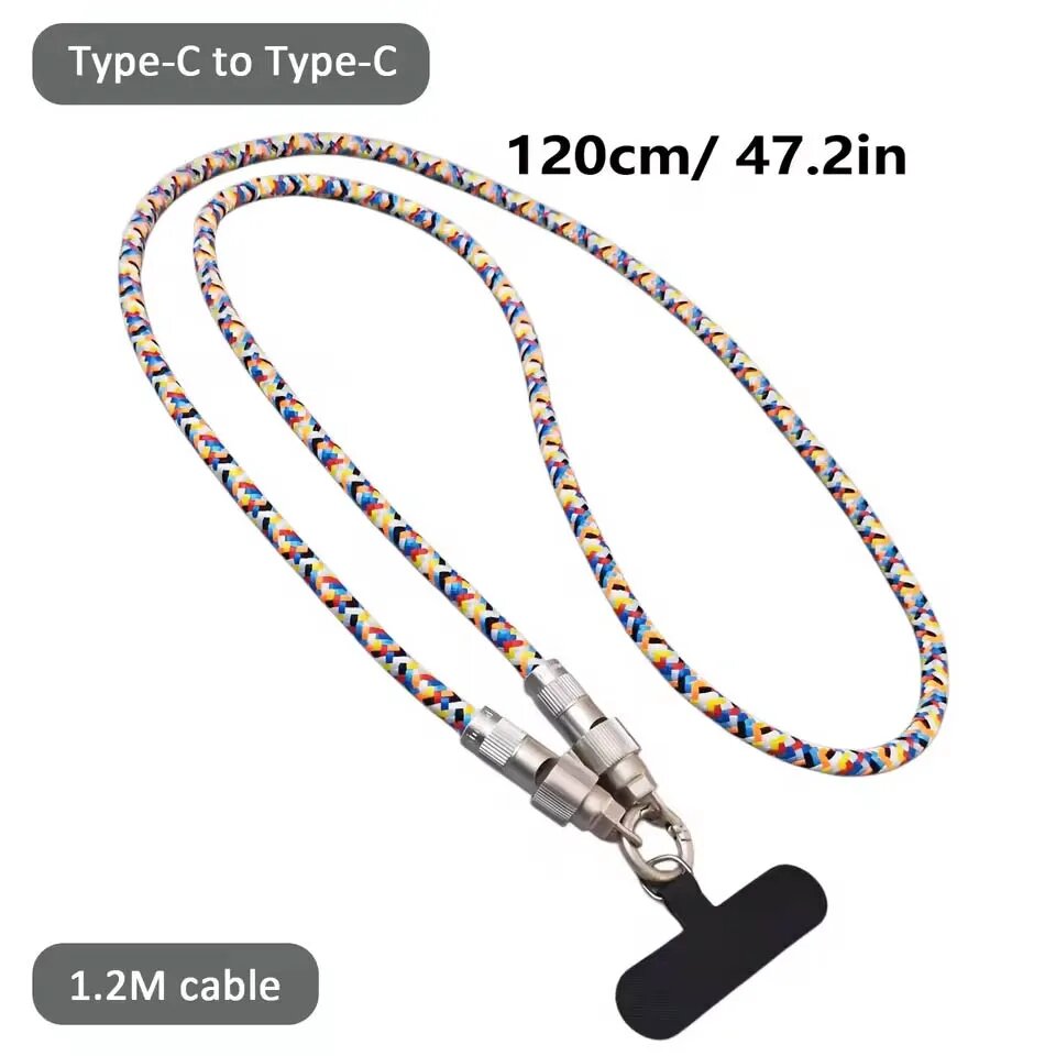 Кабель для быстрой зарядки PD Type-C — Type-C для iPhone 15/Samsung/Xiaomi HUAWEI Oneplus 1.2M cable
