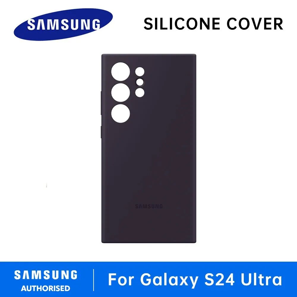 Оригинальный силиконовый чехол для Samsung Galaxy S24 Ultra
