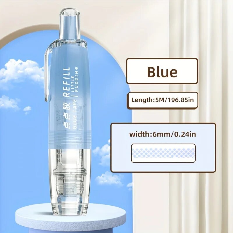 Двухсторонний скотч для поделок Синий, Blue