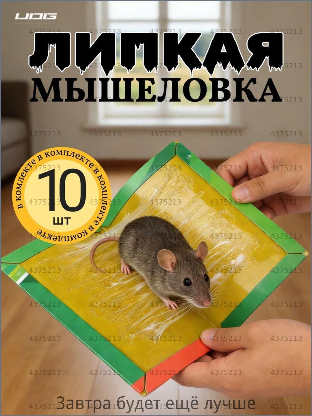 Мышеловки для мышей, клеевая ловушка от грызунов, 10 штук