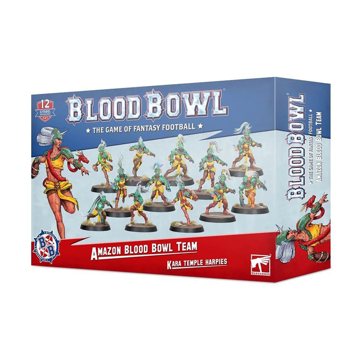 Миниатюры для настольной игры Warhammer 40000 — команда Amazon Blood Bowl