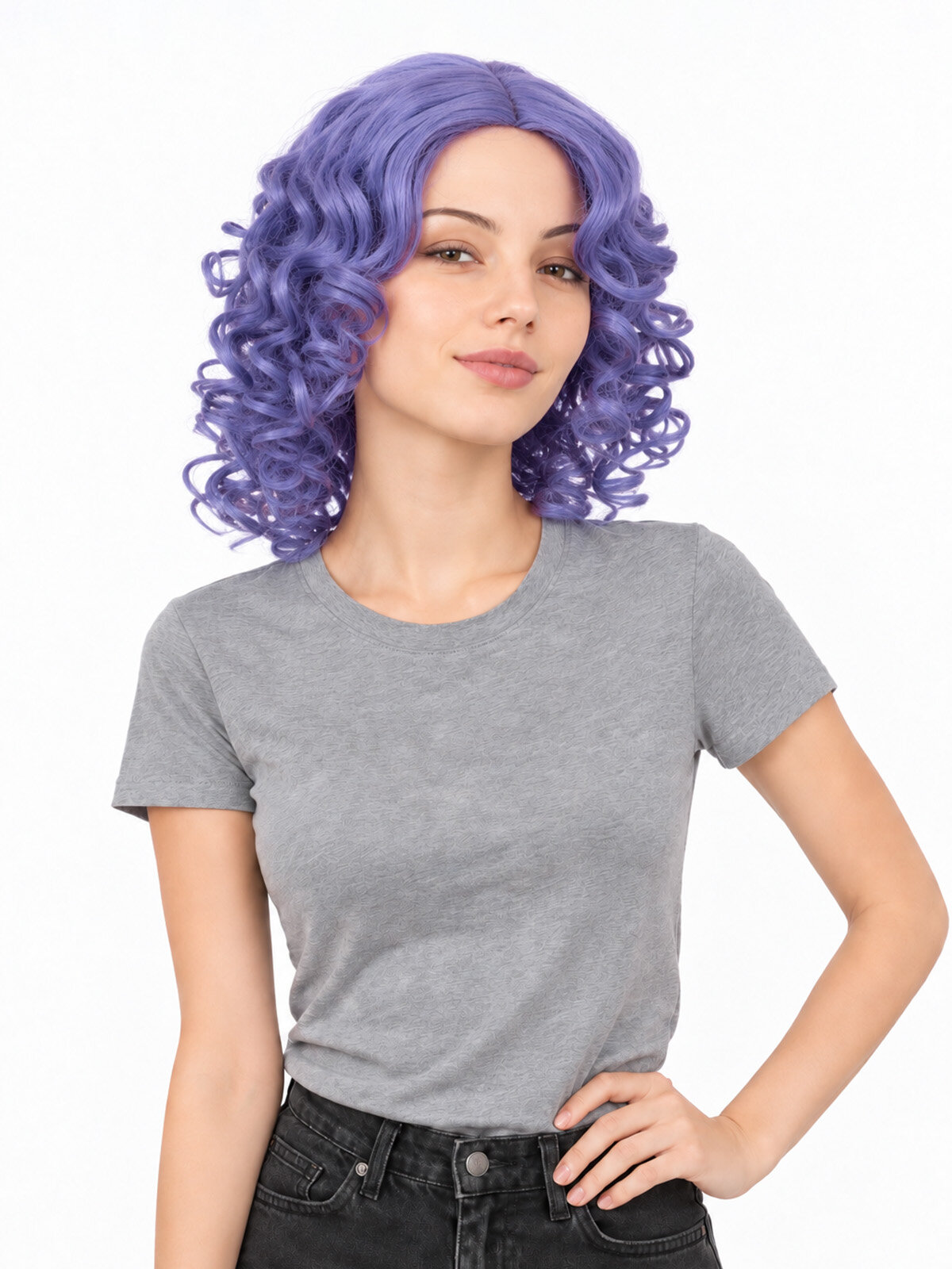 Hairshop Парик Косплей Ф 27 (T2402 - JYG1258) (Сиреневый)