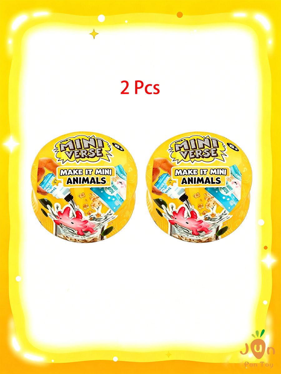 2Pcs MGA Miniverse Make It Mini Animals / Содержит различные стили кукол-животных, подходящие в качестве подарка детям на день рождения