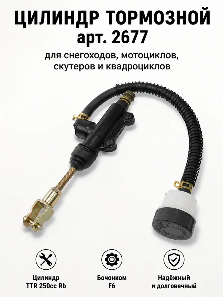 Главный тормозной цилиндр TTR 250сс Rb с бочонком F6