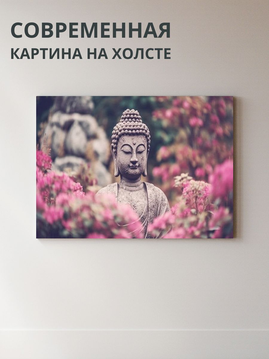 Картина на холсте Будда 70x50 см