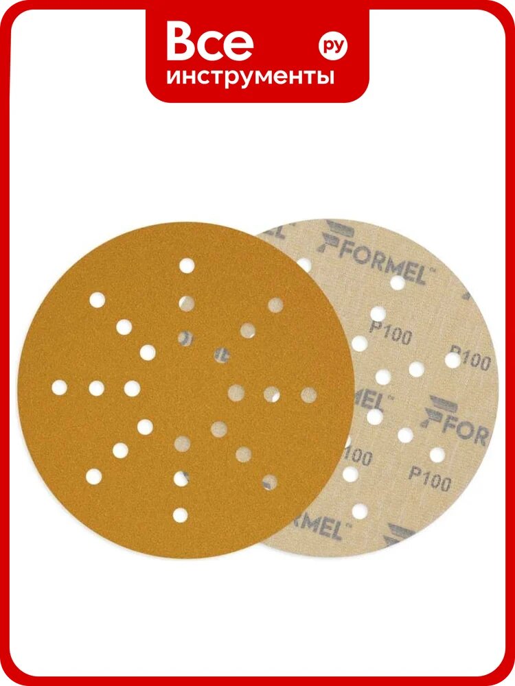 Диск DIAMOND 225 мм, 24 отверстия, P100, 50 шт Formel 81953230100
