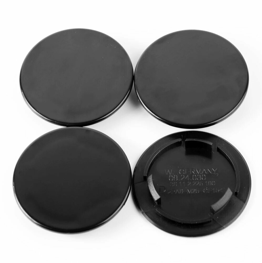 4 шт. колпачки центров колес Black 69mm (48mm)