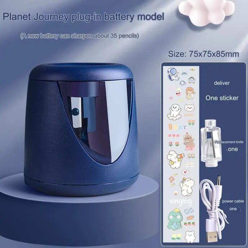 Электронная точилка для карандашей Zoecor USB Battery Blue