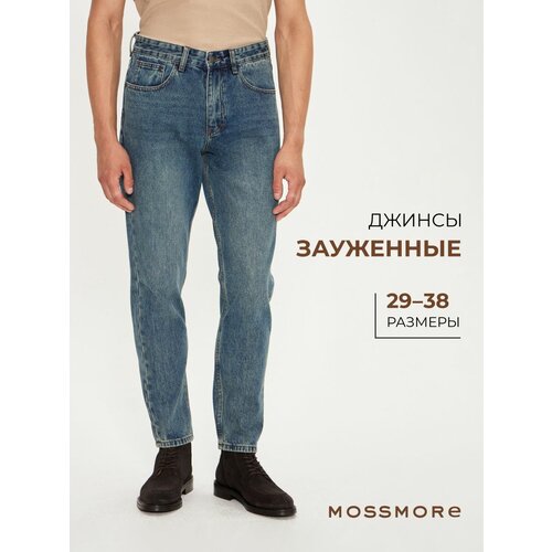 фото Джинсы зауженные mossmore, размер 32, blue&green