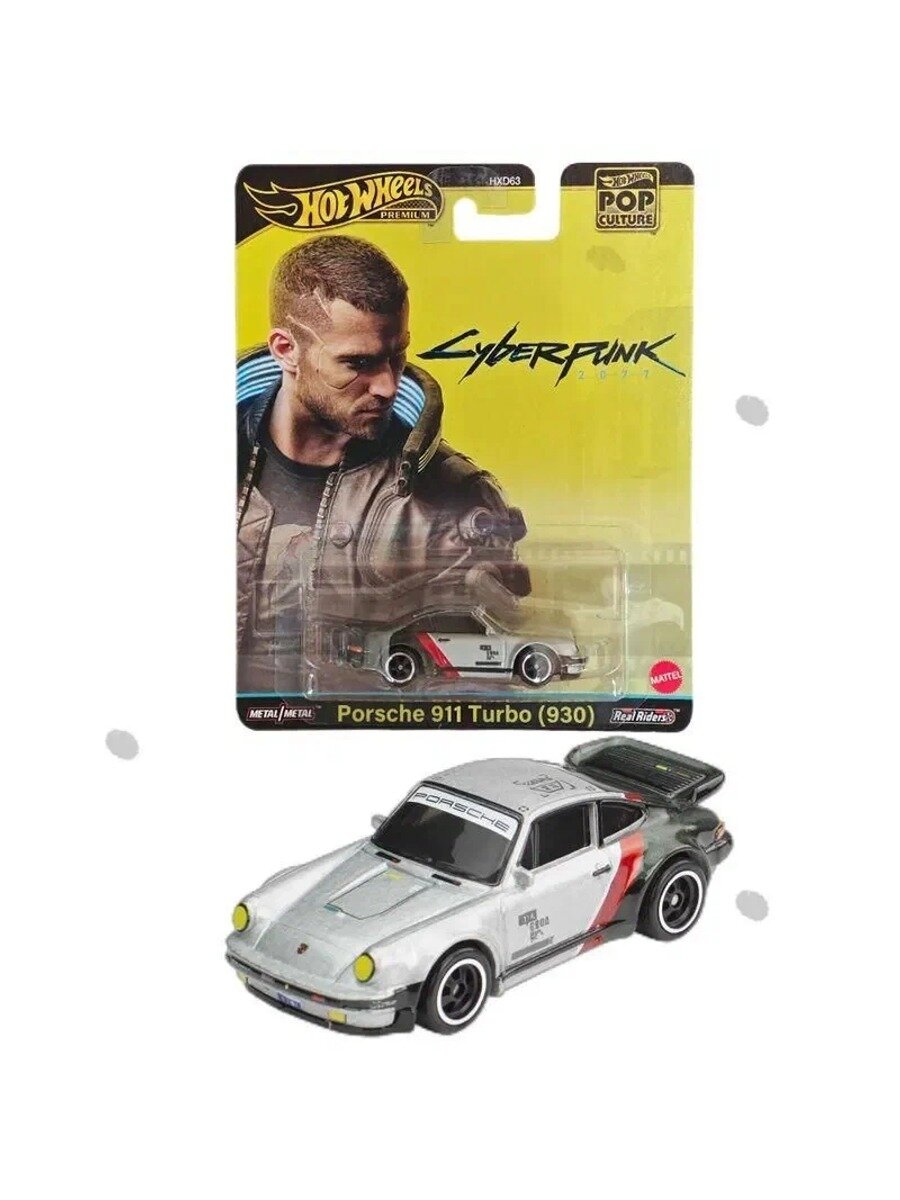 Машинка Mattel Hot Wheels Премиум автомобиль Поп-культура HXD63-Porsche 911 Turbo 930ll