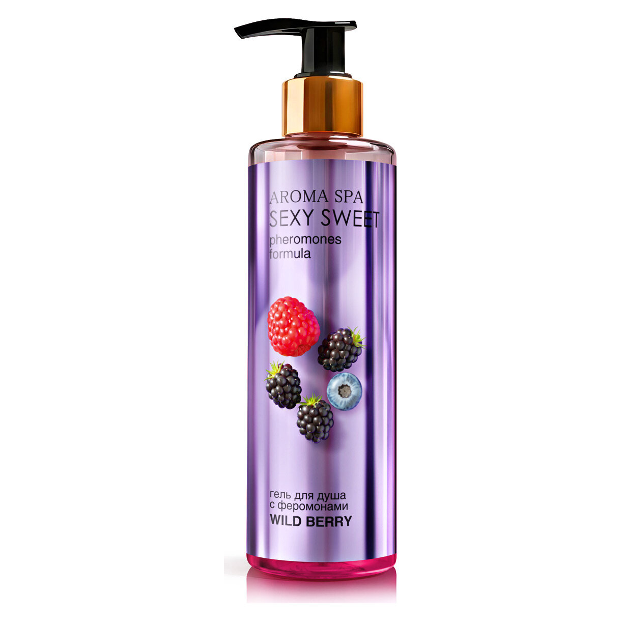 Гель для душа с феромонами и ароматом диких ягод Биоритм Aroma Spa Sexy Sweet Wild Berry, 200 мл