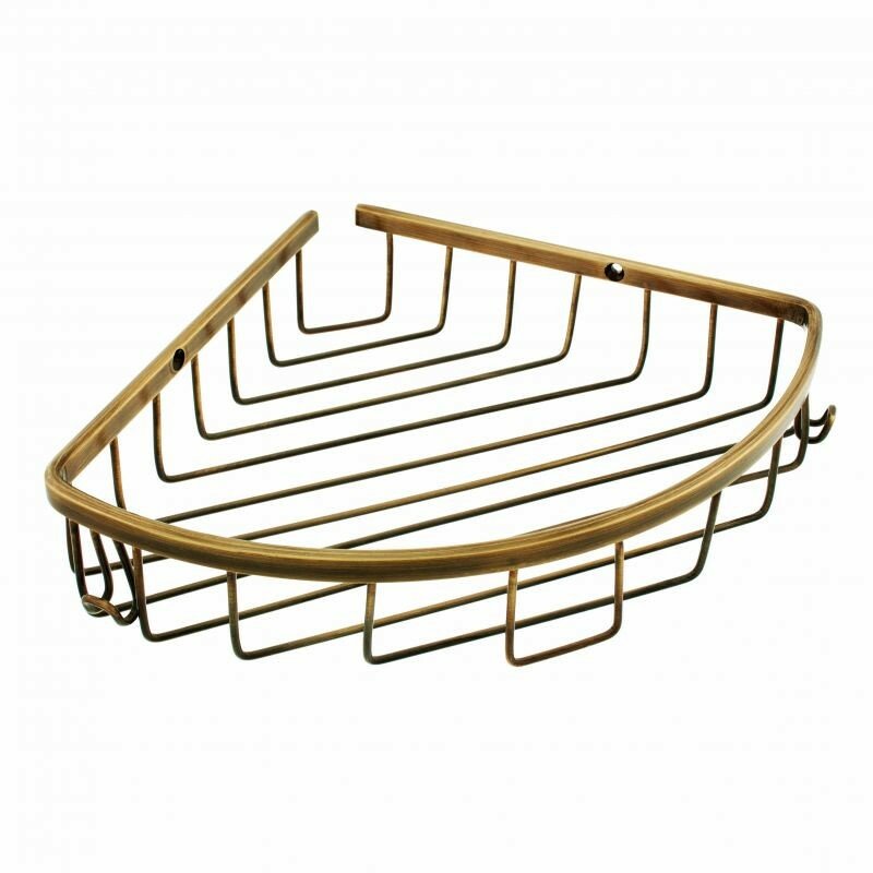 Полка угловая Classic Retro BC18-1, латунь, цвет бронза, 18 см x 18 см