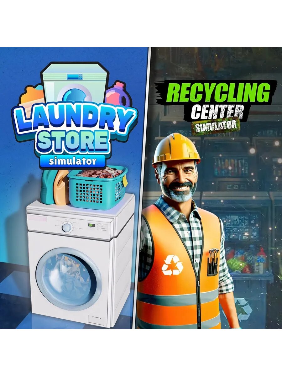 Recycling Center Simulator & Laundry Store Simulator PS5